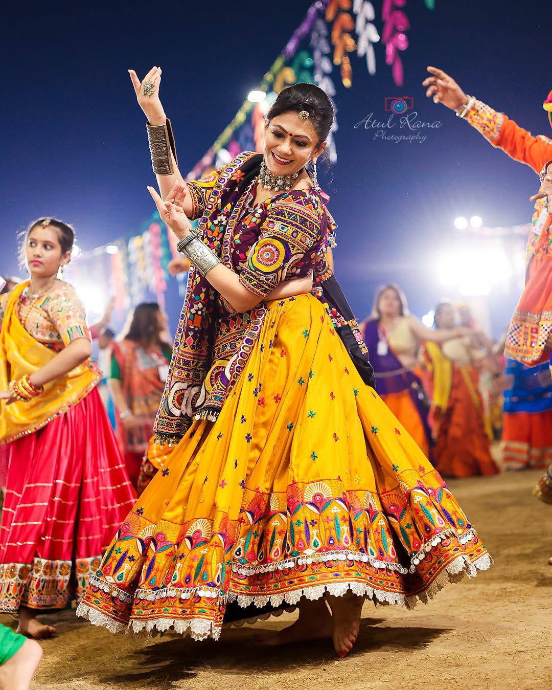 Handcrafted Mirror and Patch work Navratri Lehanga Choli Set