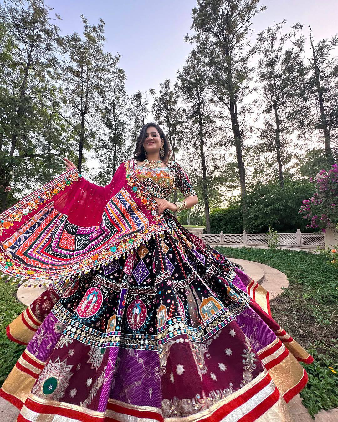 Grace in Every Spin Navratri Lehanga Choli Set