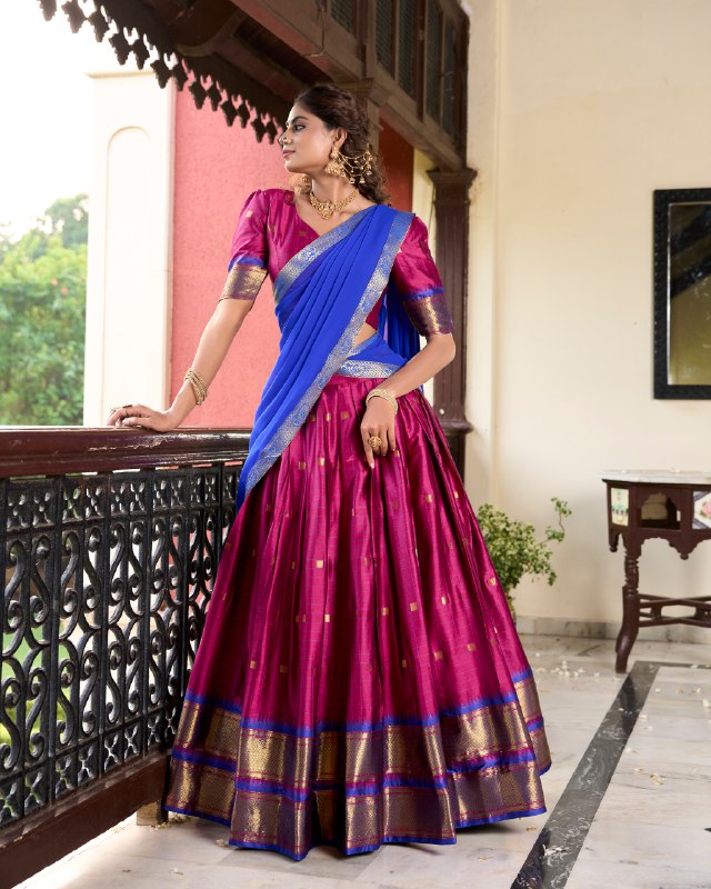 KAYRA CULTURAL HERITAGE COTTON SILK LEHENGA CHOLI