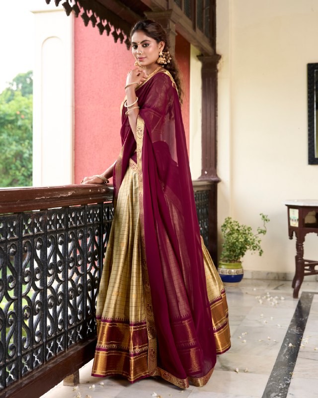 KAYRA CULTURAL HERITAGE COTTON SILK LEHENGA CHOLI