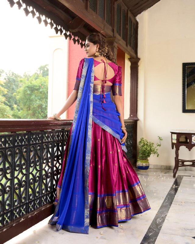 KAYRA CULTURAL HERITAGE COTTON SILK LEHENGA CHOLI