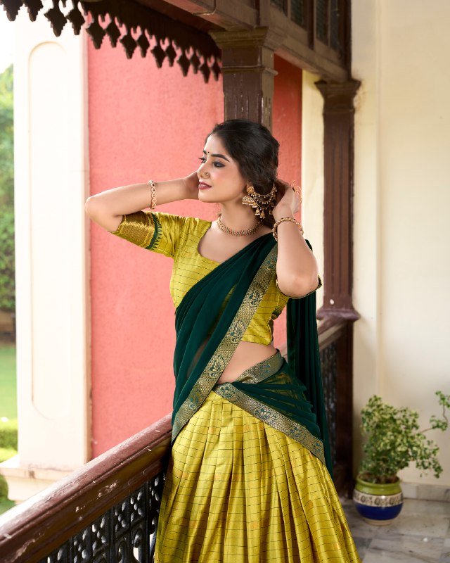 KAYRA CULTURAL HERITAGE COTTON SILK LEHENGA CHOLI