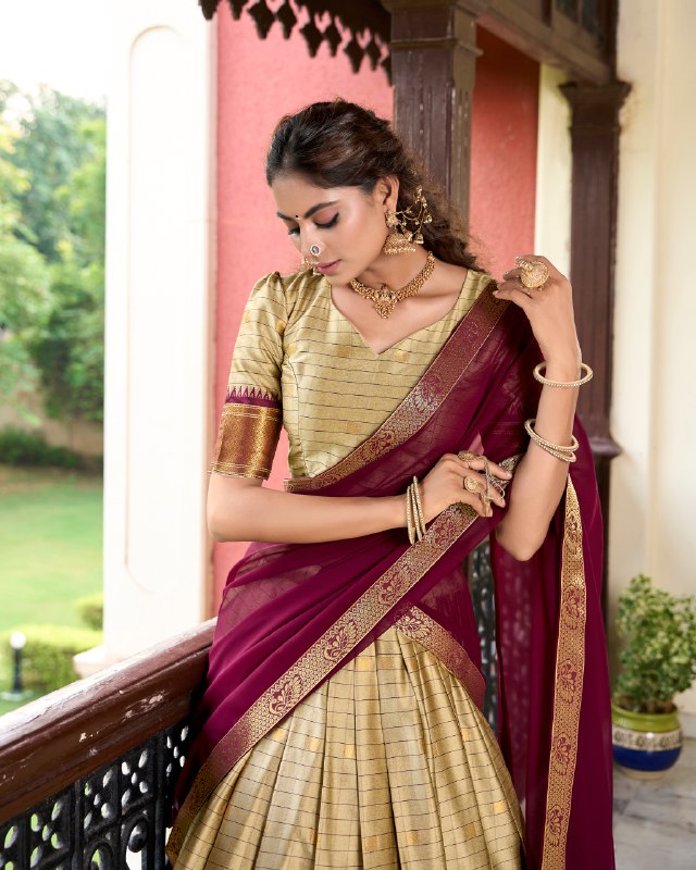 KAYRA CULTURAL HERITAGE COTTON SILK LEHENGA CHOLI