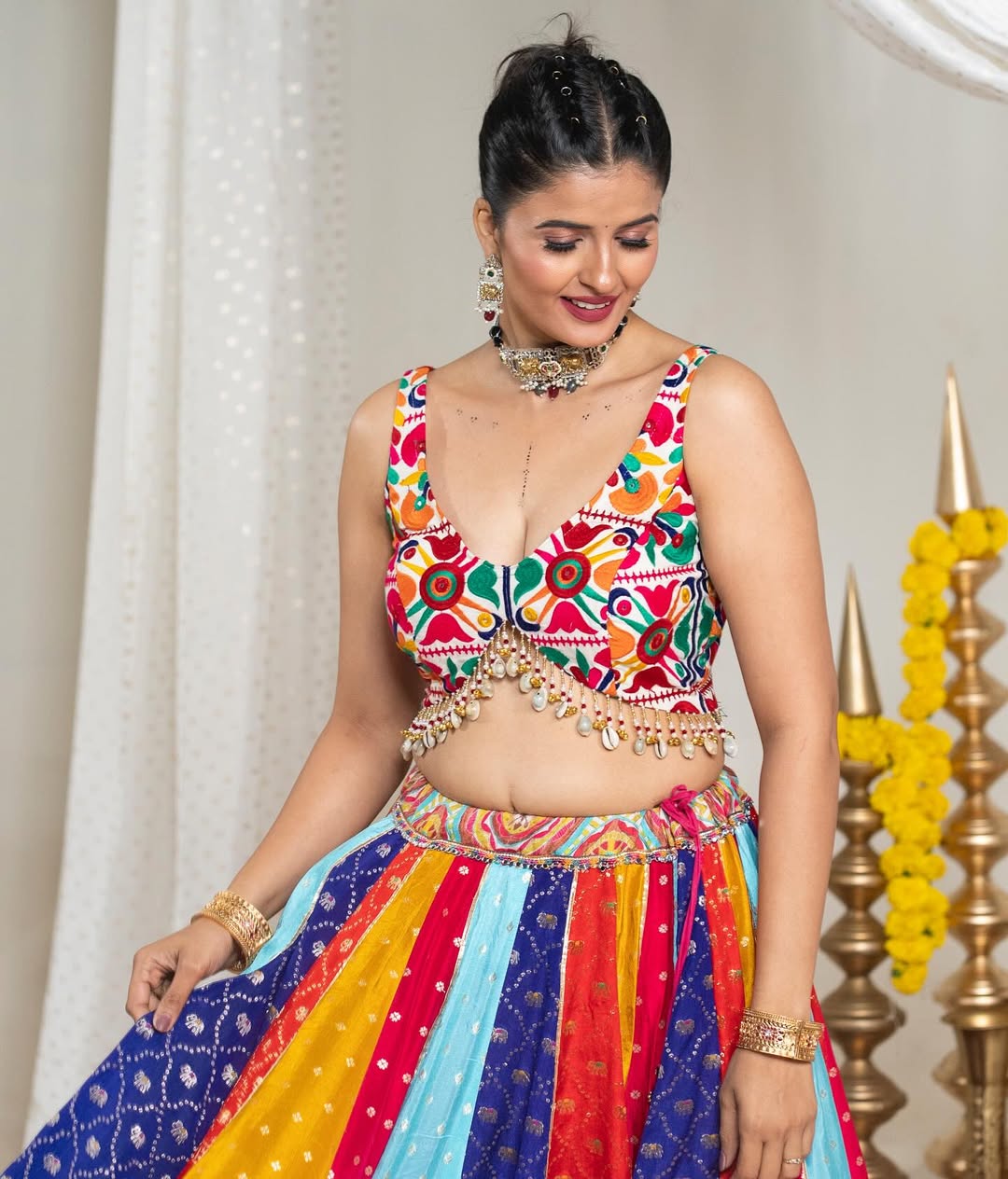 Raas Rang Multicolor Navratri Lehenga Choli