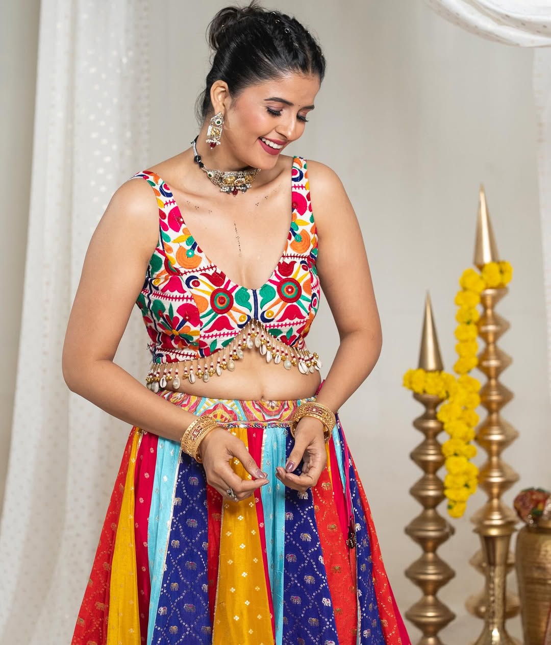 Raas Rang Multicolor Navratri Lehenga Choli
