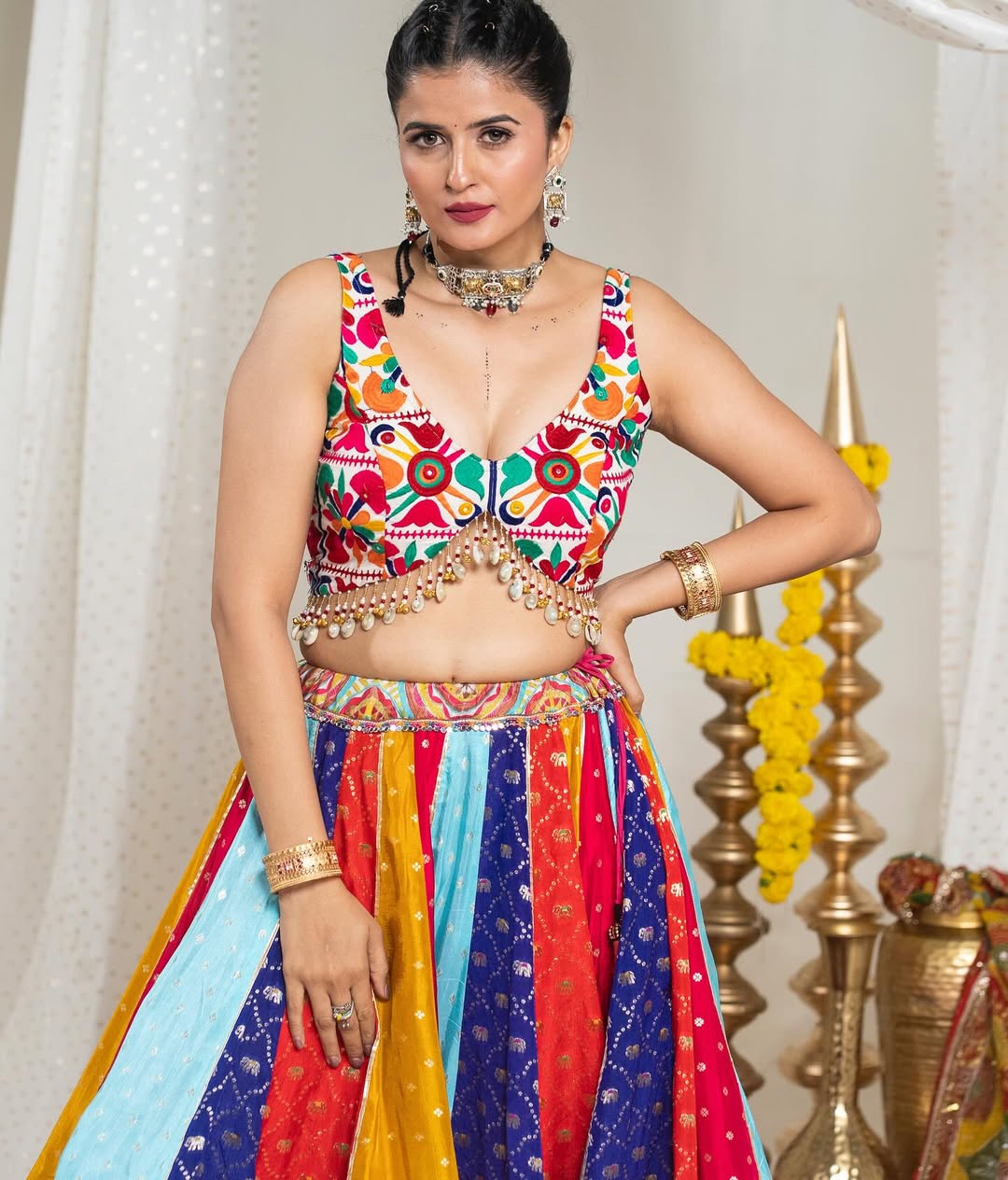 Raas Rang Multicolor Navratri Lehenga Choli