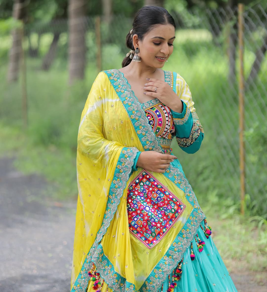 Sunshine Glow Navratri Lehenga Choli Set