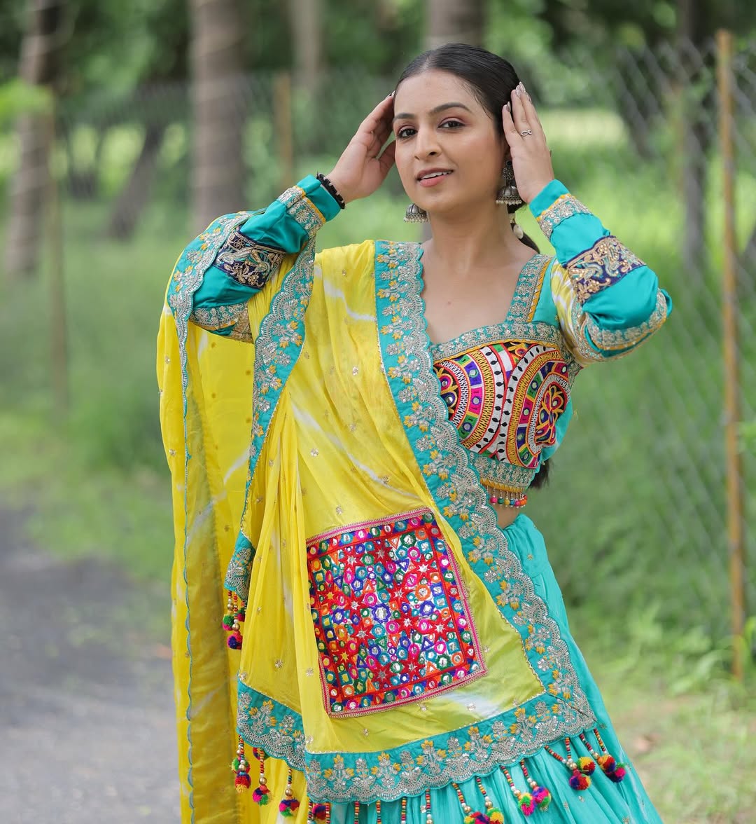 Sunshine Glow Navratri Lehenga Choli Set