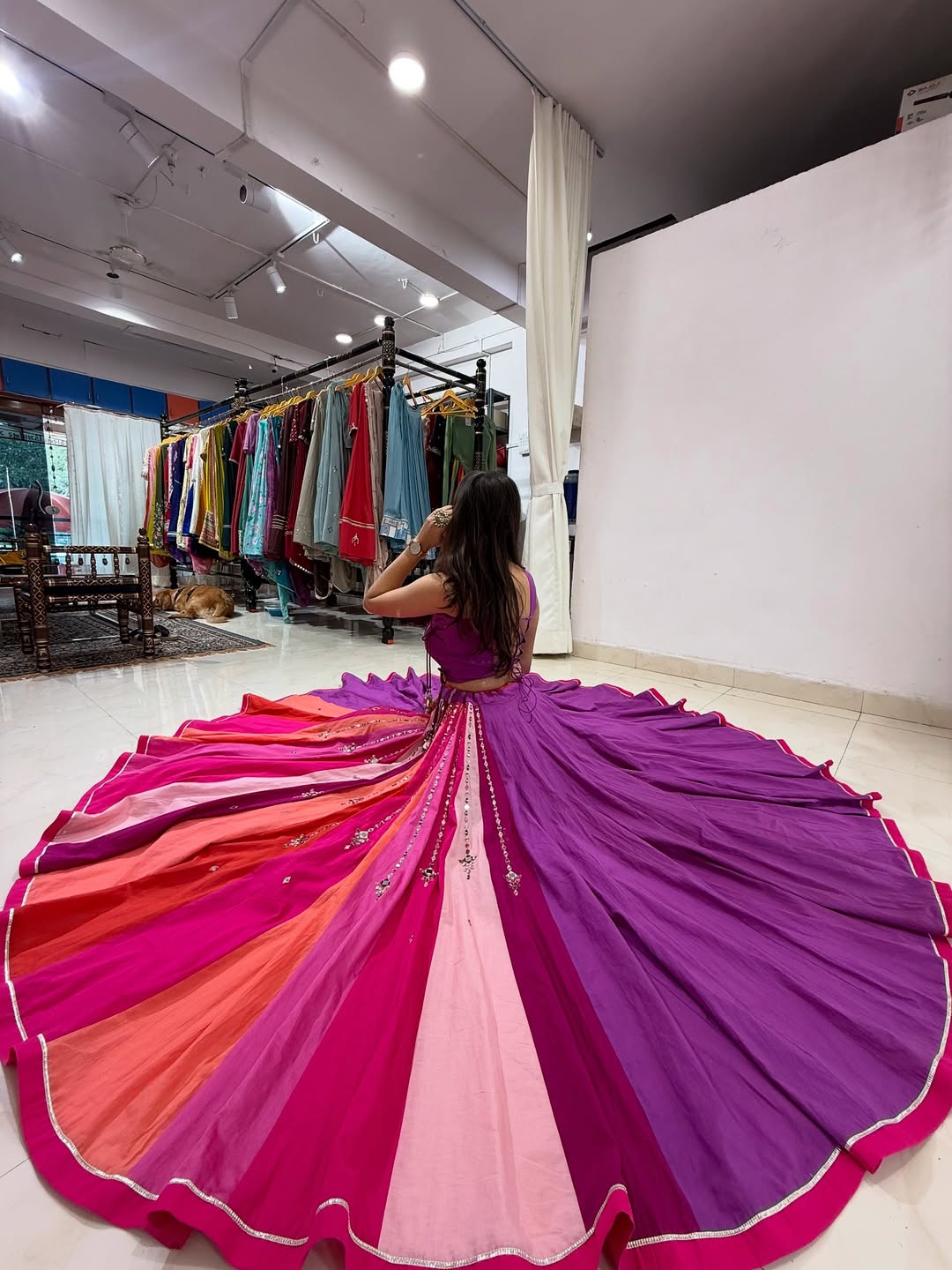 Phoolon Ki Bahaar Pink & Purple Lehenga