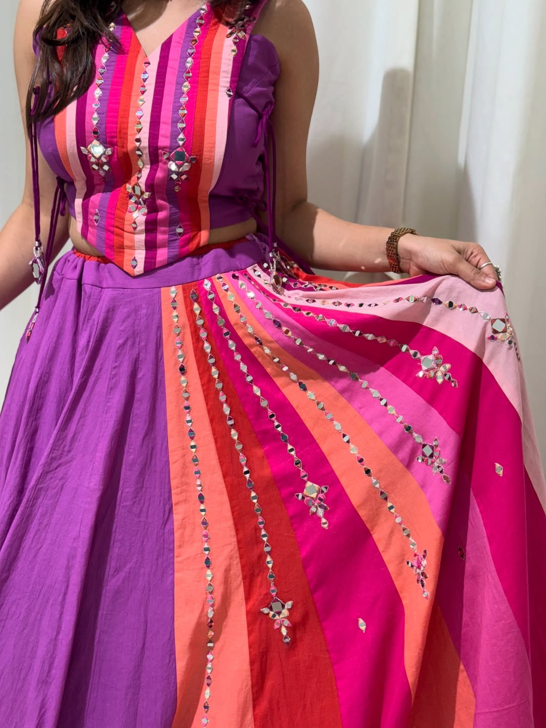 Phoolon Ki Bahaar Pink & Purple Lehenga