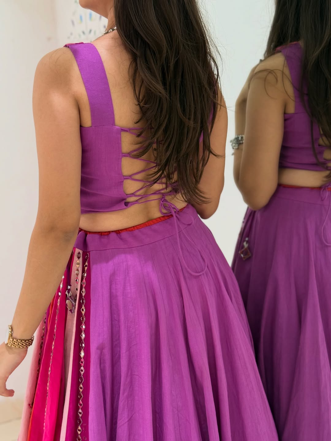 Phoolon Ki Bahaar Pink & Purple Lehenga