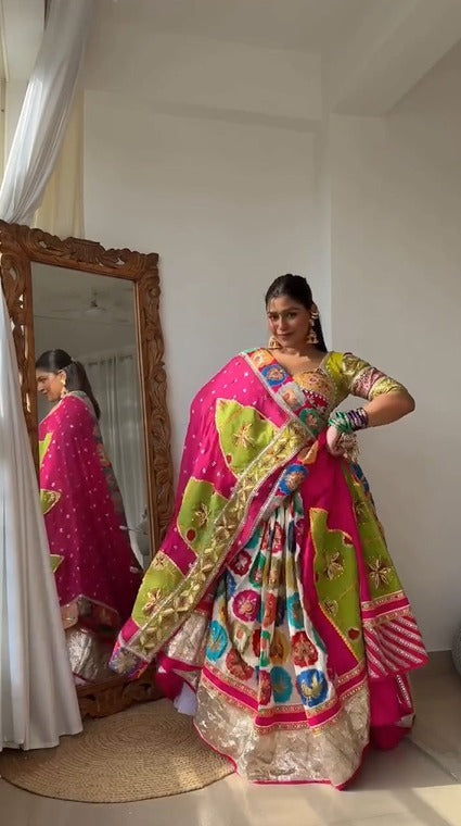 Multi-Color Pink Lehenga