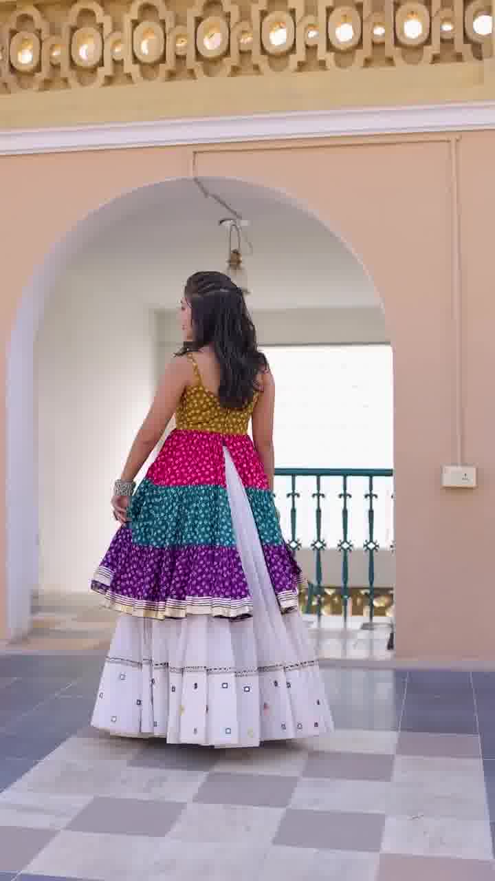 Rangilo Riwaaz Multi Color Layered Traditional Gow