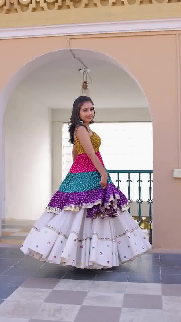 Rangilo Riwaaz Multi Color Layered Traditional Gow
