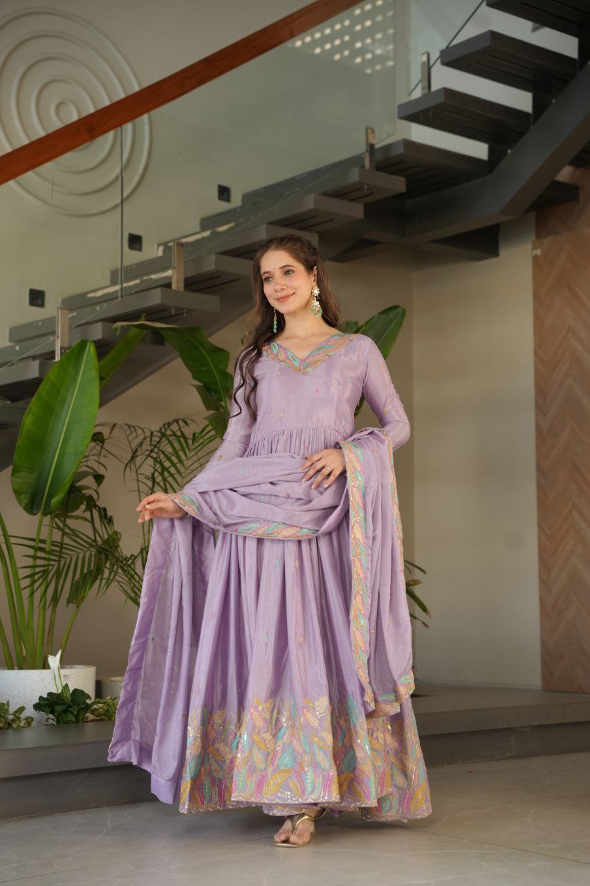 Golden Hour to Lilac Light A Tale of Two Gowns