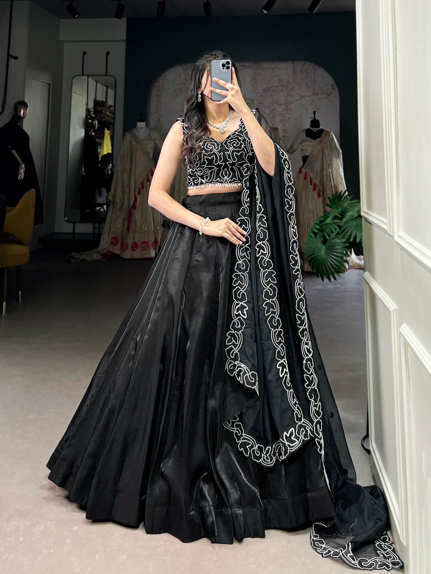 Luxe Bloom Lehenga Modern Floral Beauty