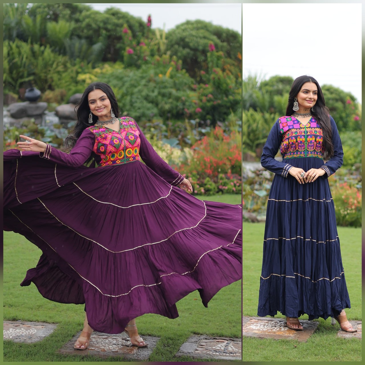 Twilight Reign in Navy and Wine