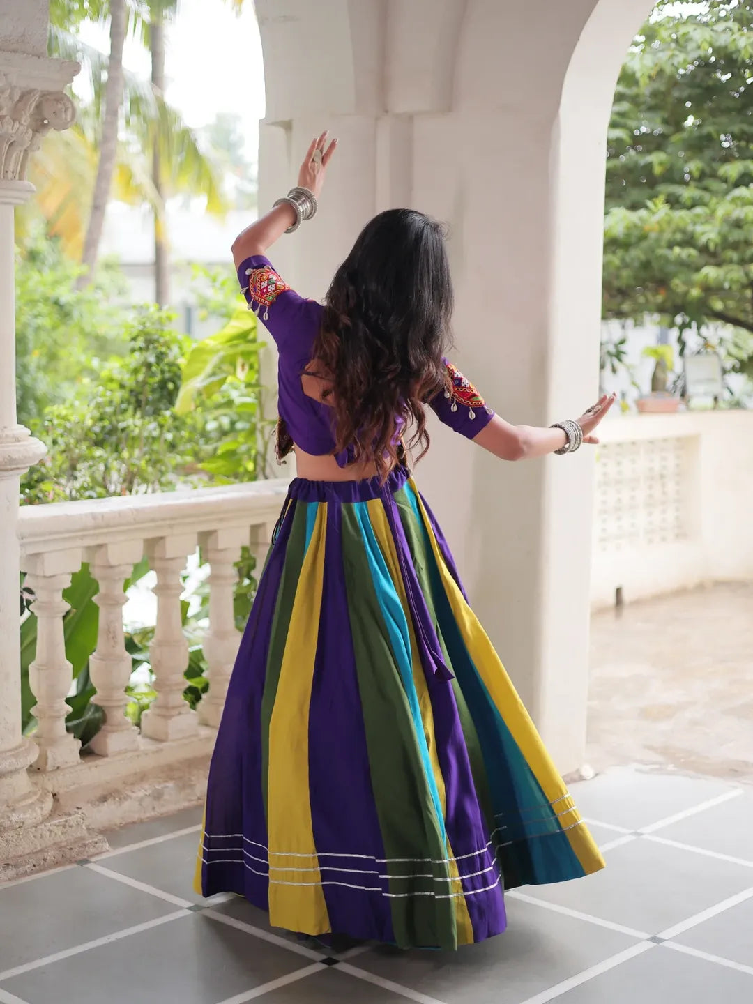 Vibrant Twirl – Traditional Elegance in Motion