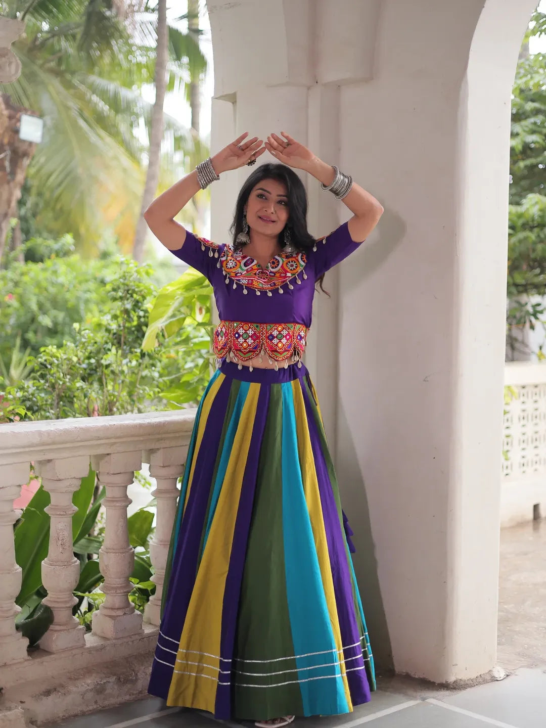 Vibrant Twirl – Traditional Elegance in Motion