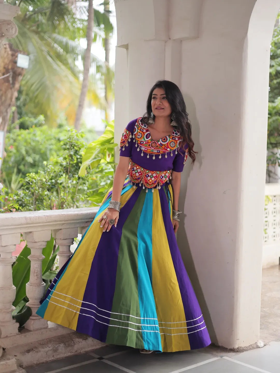 Vibrant Twirl – Traditional Elegance in Motion