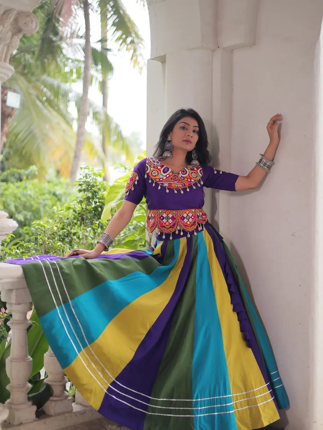 Vibrant Twirl – Traditional Elegance in Motion