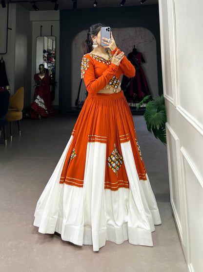Sanskriti Swag Handcrafted Navratri Look with Mirror Yoke Choli