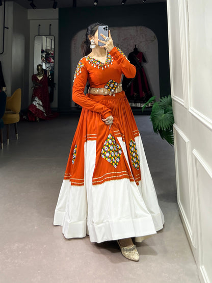 Sanskriti Swag Handcrafted Navratri Look with Mirror Yoke Choli