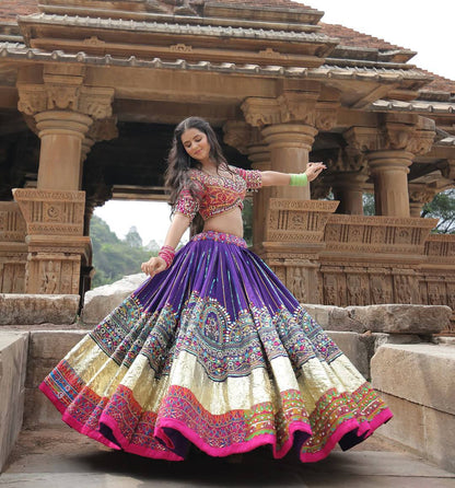 Dance of Colors & Mirrors Navratri lehanga Choli Set