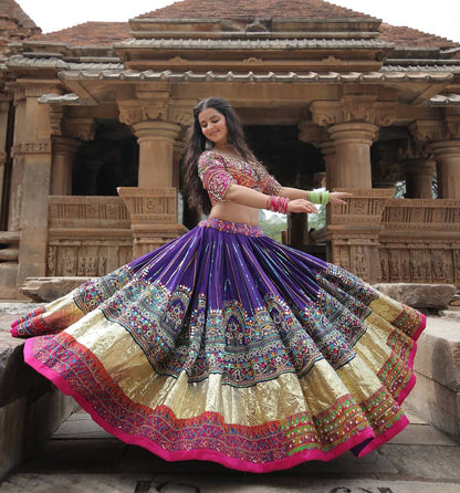 Dance of Colors & Mirrors Navratri lehanga Choli Set