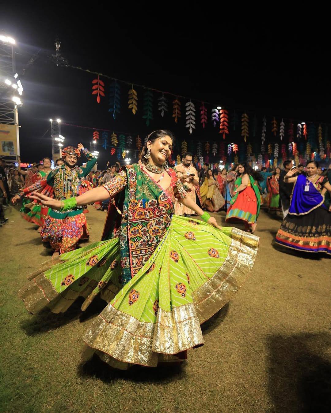 Handcrafted Mirror & Thread Magic Navratri Lehanga Choli Set