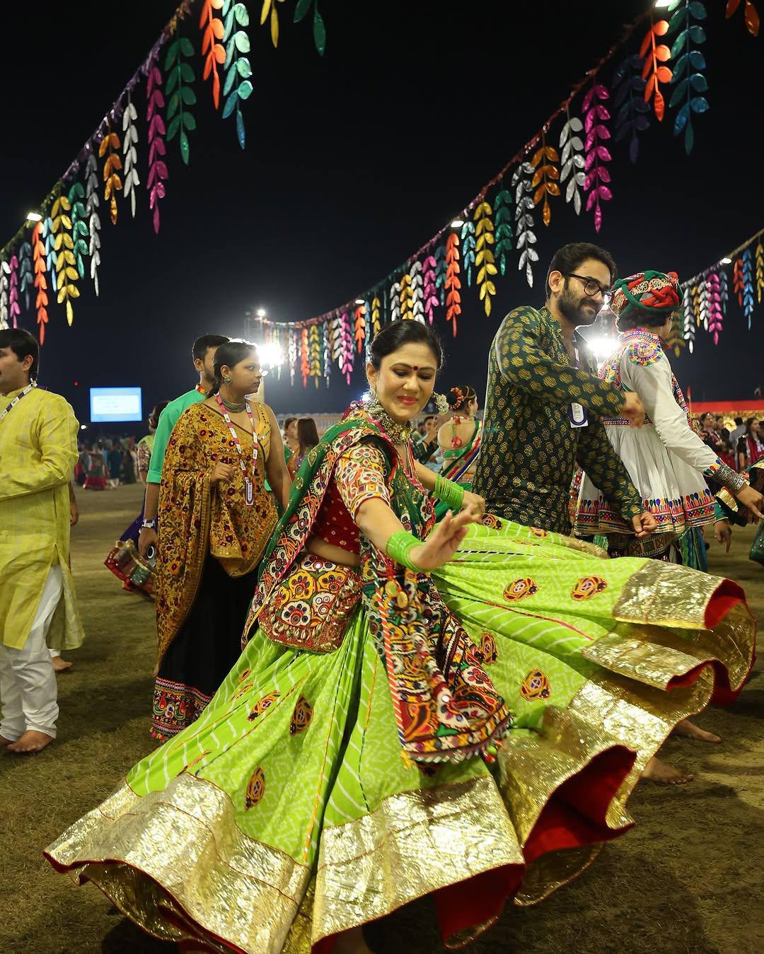 Handcrafted Mirror & Thread Magic Navratri Lehanga Choli Set
