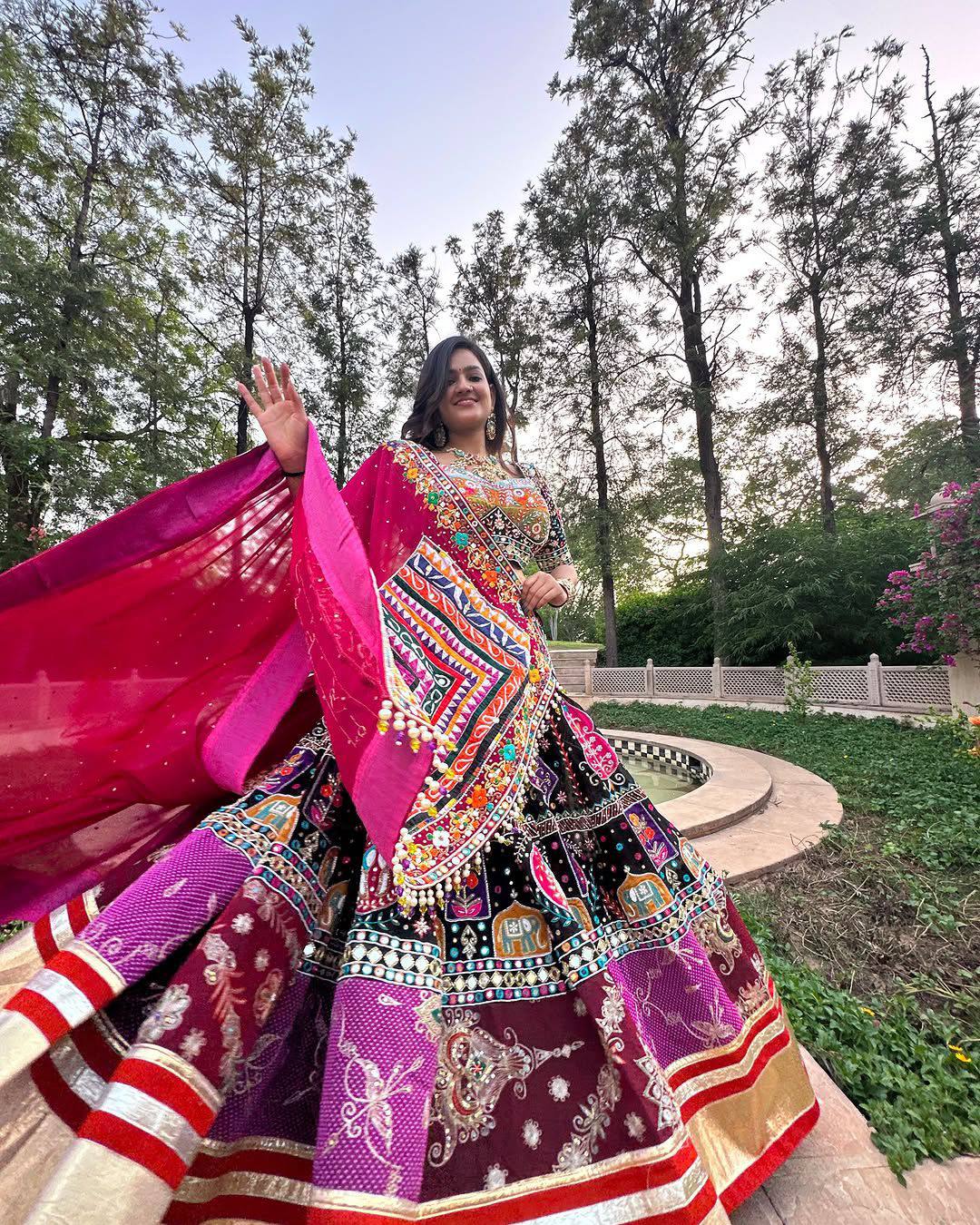 Grace in Every Spin Navratri Lehanga Choli Set