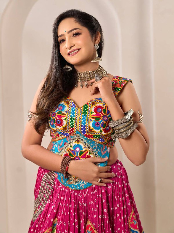 Radiance in Pink Twirling Beauty in Traditional Elegance Lehanga Choli Set