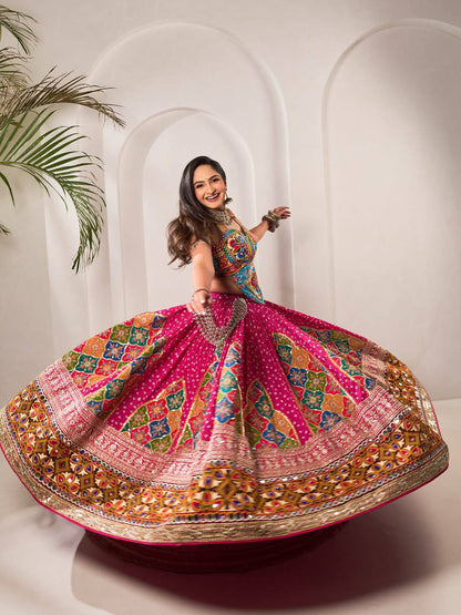 Radiance in Pink Twirling Beauty in Traditional Elegance Lehanga Choli Set