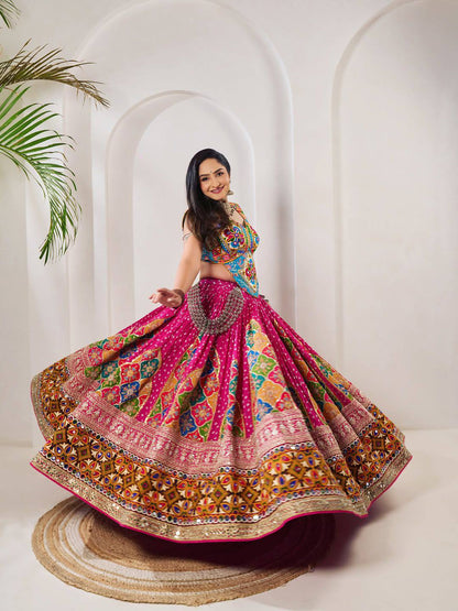 Radiance in Pink Twirling Beauty in Traditional Elegance Lehanga Choli Set