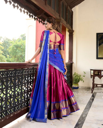 KAYRA CULTURAL HERITAGE COTTON SILK LEHENGA CHOLI