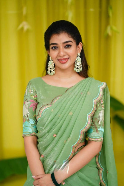 Prachi  Chinon Embroidery Work Lehenga Choli