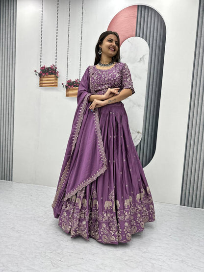 Shefali Desighner Chinon Lehenga Choli