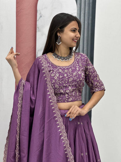 Shefali Desighner Chinon Lehenga Choli