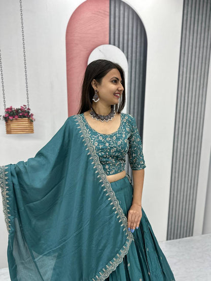 Shefali Desighner Chinon Lehenga Choli