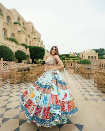 Banjara Noor Multicolour Tribal Patchwork Lehenga Choli