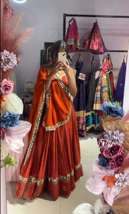 "Royal Mirror Work Chaniya Choli – Perfect for Navratri & Festive Vibes"