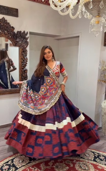 Vibrant Handcrafted Kutchi Chaniya Choli – Navratri Special