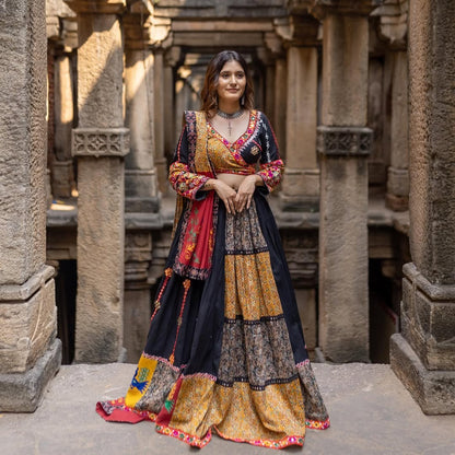 Navratri Royal Mirror Work Lehenga