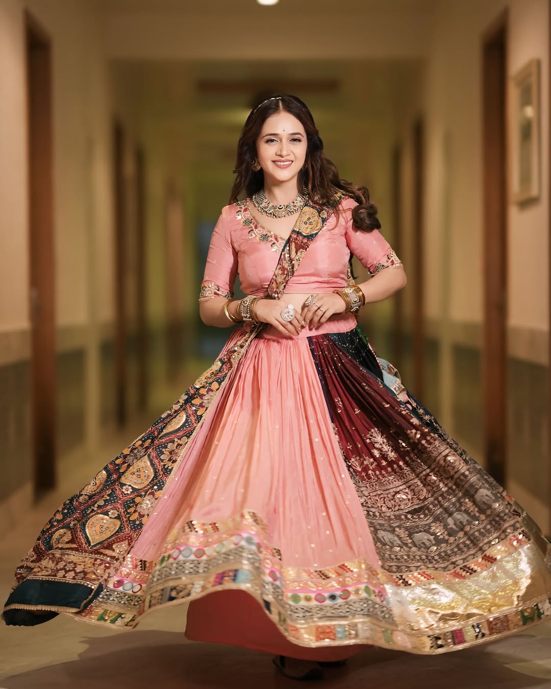 PeachPatola Charm Lehenga
