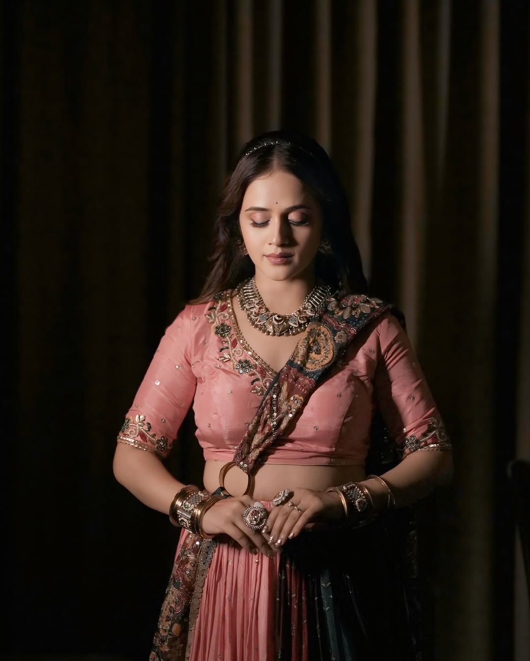 PeachPatola Charm Lehenga
