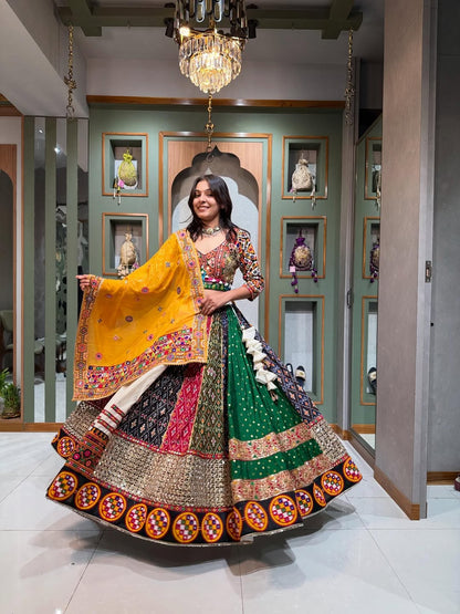 Vibrant Patchwork Navratri Lehenga Choli