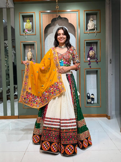 Vibrant Patchwork Navratri Lehenga Choli