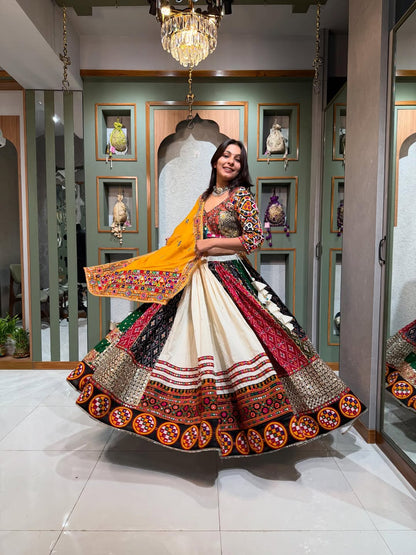 Vibrant Patchwork Navratri Lehenga Choli