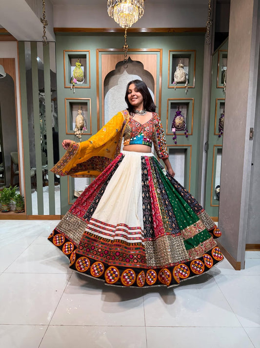 Vibrant Patchwork Navratri Lehenga Choli